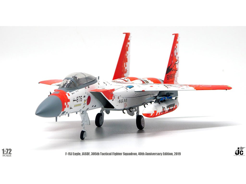 JC Wings JCW - 72 - F15 - 012 1:72 F - 15J Eagle , 62 - 8876, Japan Air Self Defense Force, 305th Fighter Sqdn., 40th anniversary special markings, 2019