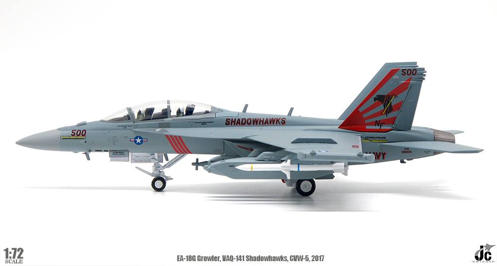 JC Wings JCW - 72 - F18 - 006 1:72 EA - 18G VAQ - 141 Shadowhawks