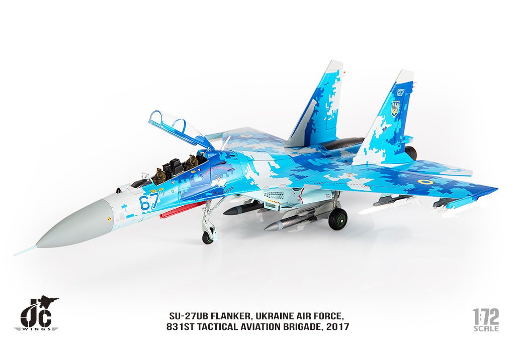 JC Wings JCW - 72 - SU27 - 012 Sukhoi SU - 27UB Flanker Ukraine Air Force, 831st Tactical Aviation Brigade, 2017
