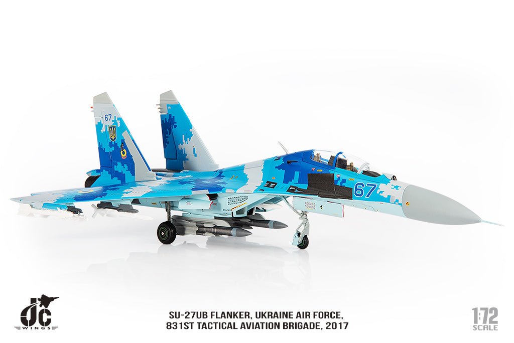 JC Wings JCW - 72 - SU27 - 012 Sukhoi SU - 27UB Flanker Ukraine Air Force, 831st Tactical Aviation Brigade, 2017