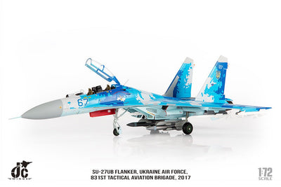JC Wings JCW - 72 - SU27 - 012 Sukhoi SU - 27UB Flanker Ukraine Air Force, 831st Tactical Aviation Brigade, 2017