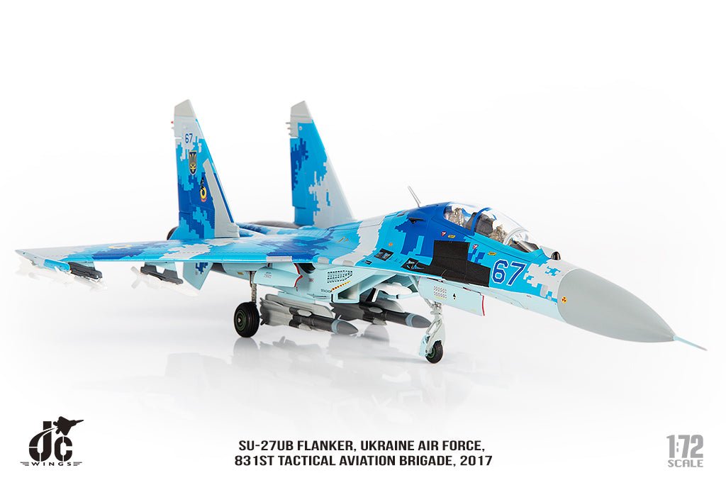 JC Wings JCW - 72 - SU27 - 012 Sukhoi SU - 27UB Flanker Ukraine Air Force, 831st Tactical Aviation Brigade, 2017