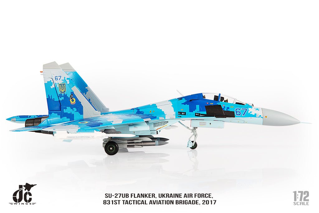 JC Wings JCW - 72 - SU27 - 012 Sukhoi SU - 27UB Flanker Ukraine Air Force, 831st Tactical Aviation Brigade, 2017