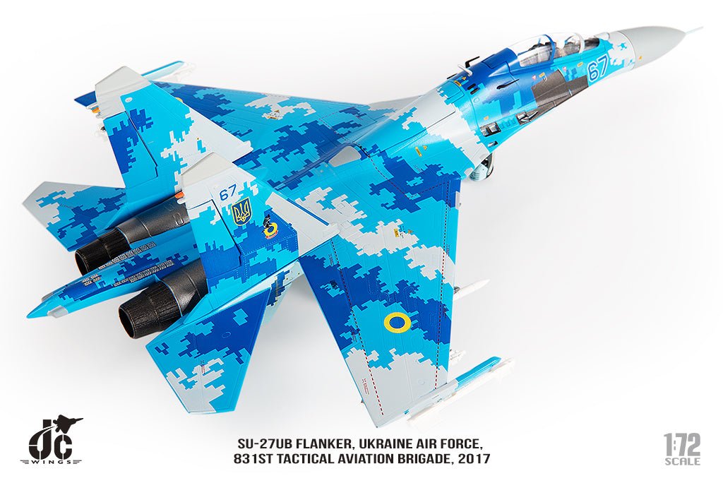 JC Wings JCW - 72 - SU27 - 012 Sukhoi SU - 27UB Flanker Ukraine Air Force, 831st Tactical Aviation Brigade, 2017