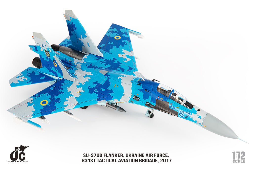JC Wings JCW - 72 - SU27 - 012 Sukhoi SU - 27UB Flanker Ukraine Air Force, 831st Tactical Aviation Brigade, 2017