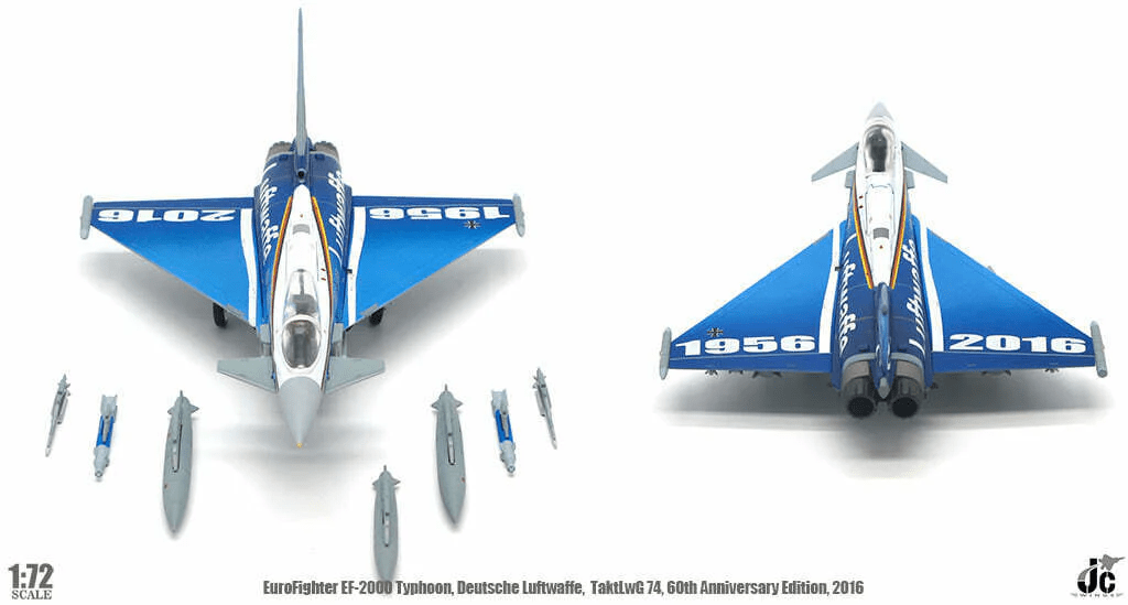 JC Wings Military JCW - 72 - 2000 - 007 1:72 EuroFighter EF - 2000 Typhoon