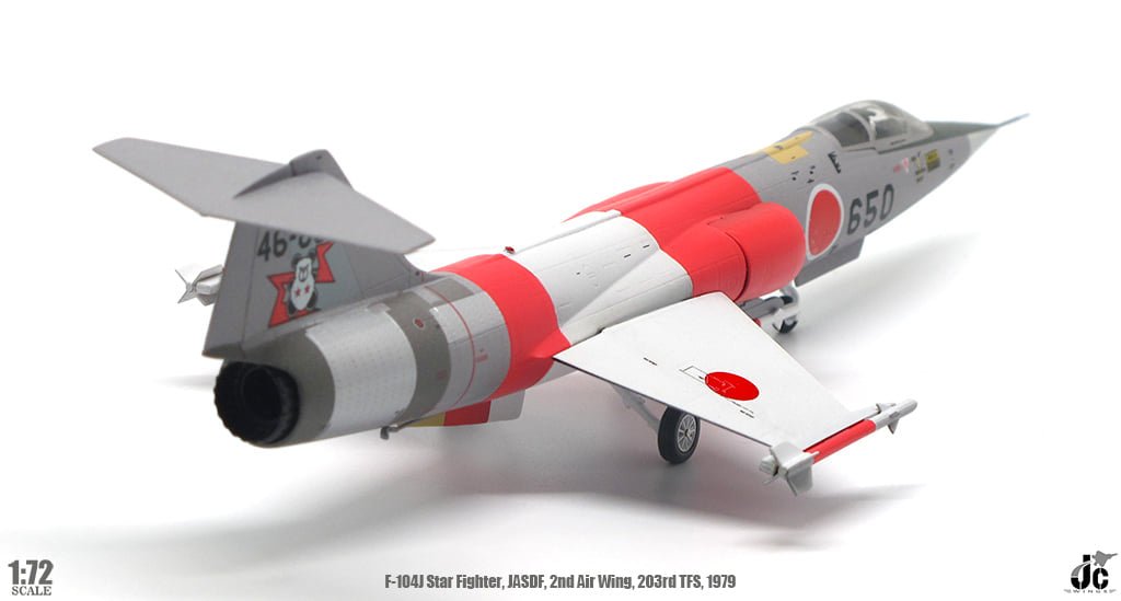 JC Wings Military JCW - 72 - F104 - 002 1:72 F - 104J Starfighter, JASDF,2nd Air Wing, 203rd TFS, 1979
