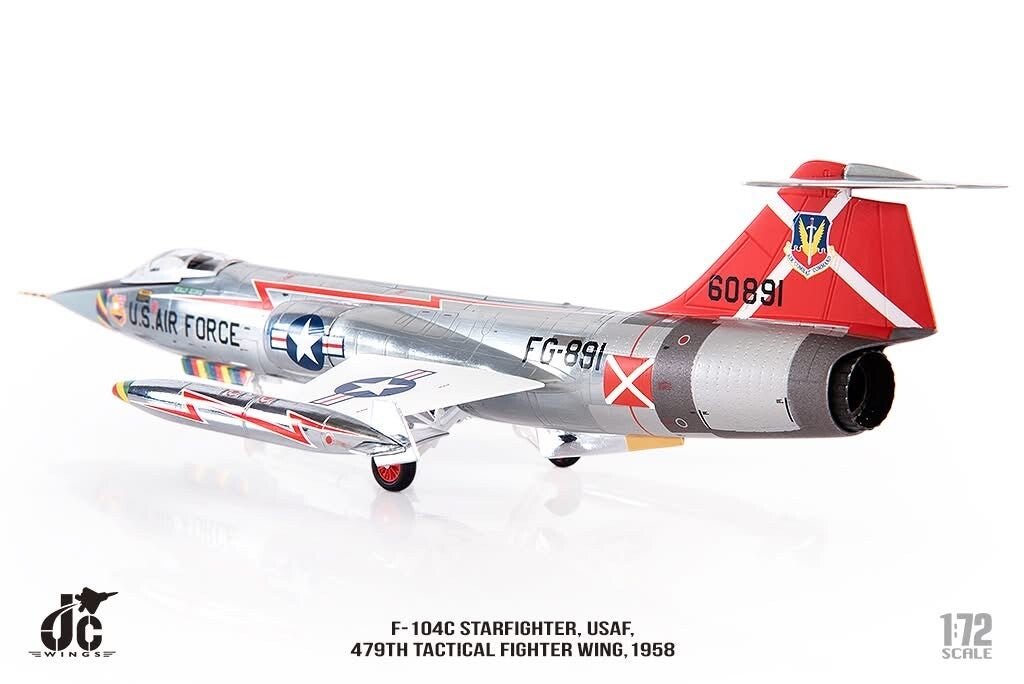 JC Wings Military JCW - 72 - F104 - 004 1:72 F - 104C Starfighter, USAF, 479th Tactical Fighter Wing,1958