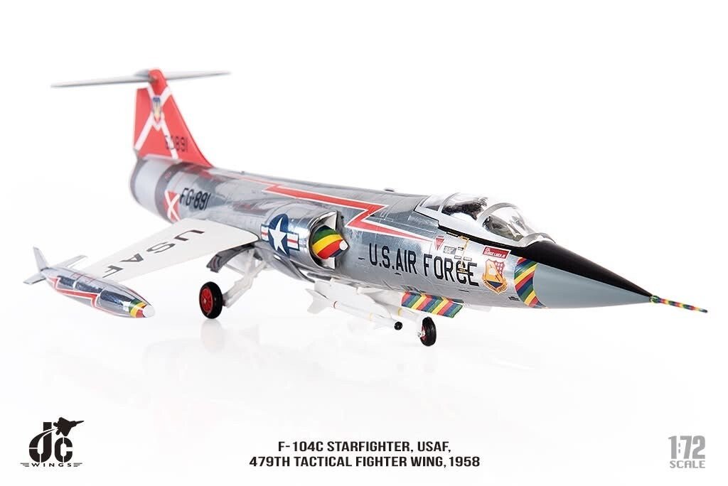JC Wings Military JCW - 72 - F104 - 004 1:72 F - 104C Starfighter, USAF, 479th Tactical Fighter Wing,1958