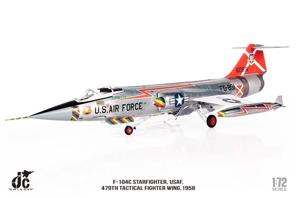 JC Wings Military JCW - 72 - F104 - 004 1:72 F - 104C Starfighter, USAF, 479th Tactical Fighter Wing,1958