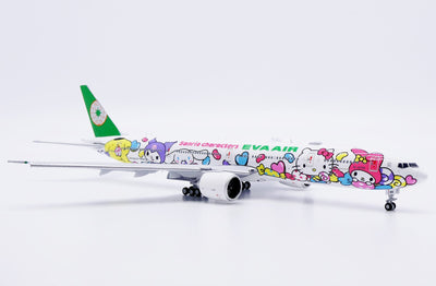 JC Wings SA4087A 1:400 Eva Air Boeing 777-300ER "Lolly Jet" Reg: B-16740 "Flaps Down"