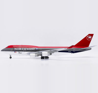 JC Wings 1:200 scale Northwest Airlines Boeing 747-400 "Spirit of Asia" Reg: N672US diecast model airplane