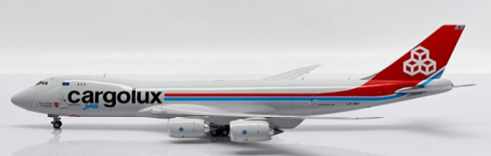 JC Wings XX40155 1:400 Cargolux Boeing 747 - 8F "powered by JAS" LX - VCI