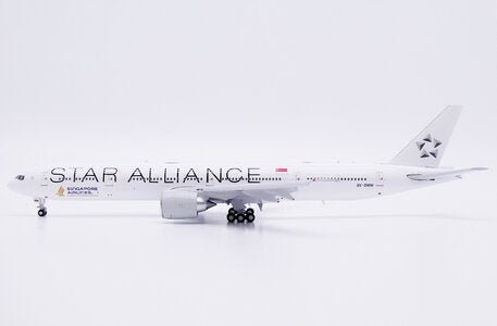 JC Wings XX40802A 1:400 Singapore Airlines Boeing 777-300ER "Star Alliance" Reg: 9V-SWM "Flaps Down"