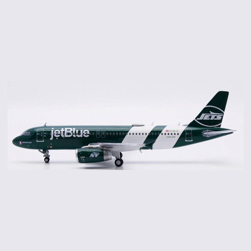 JC Wings 1:400 Jetblue Airbus A320 "New York Jets" Reg: N746JB diecast model aircraft — SKU XX40873