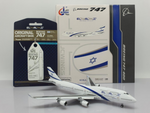 JC Wings XX40108 1:400 El Al Boeing 747-400 (With Aviationtag)