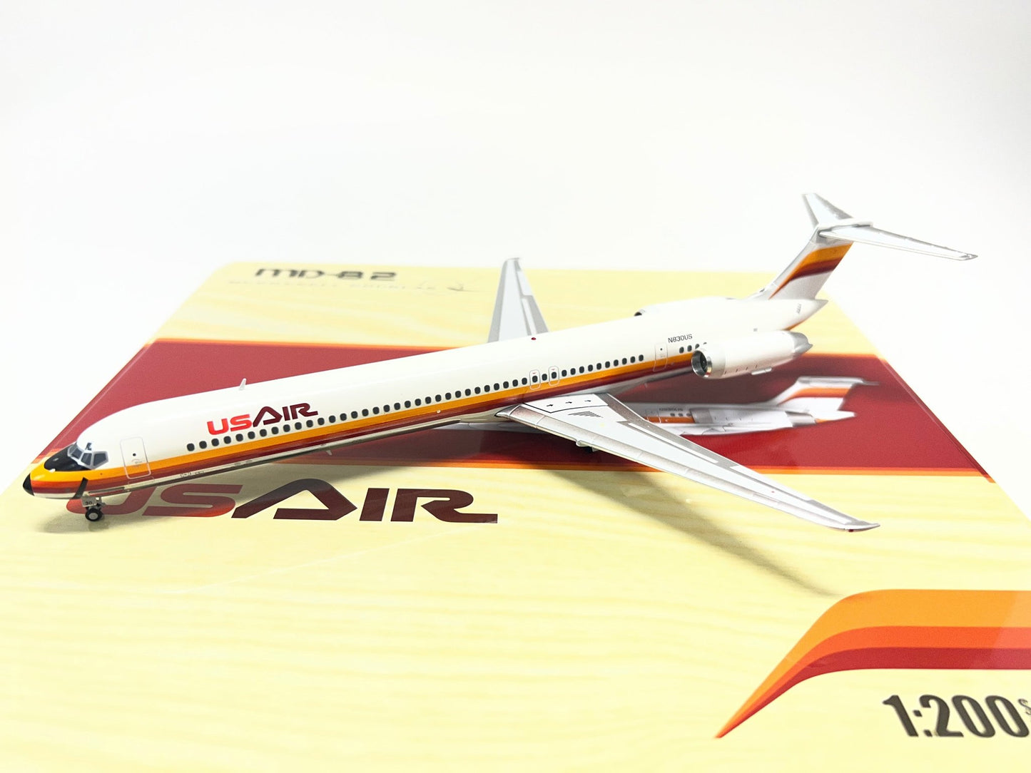 Jet-X Models JX024-2-009 1:200 US Air MD-83 Polished N830US