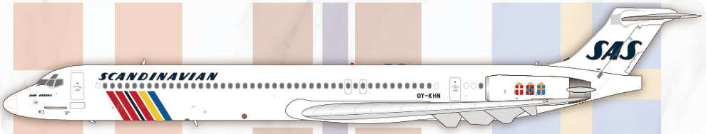 Jet-X Models JX024-2-010 1:200 Scandinavian SAS MD-81 OY-KHN