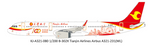 Pre-Order Aviation200 KJ-A321-080 1:200 Tianjin Airlines Airbus A321-231(WL)