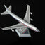 Legacy Jets 1:400 scale American/Pan Am Hybrid Boeing 747-100 N740PA diecast model airplane