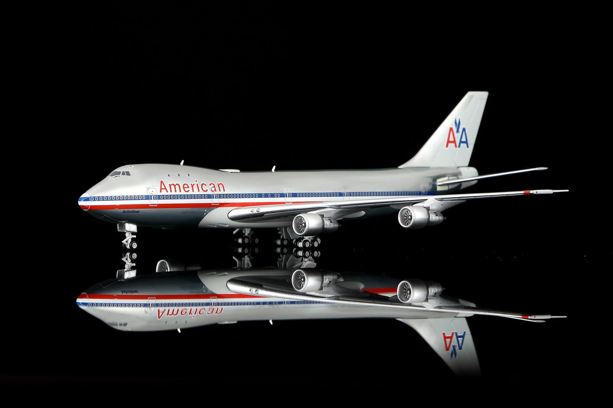 Legacy Jets 1:400 scale American/Pan Am Hybrid Boeing 747-100 N740PA diecast model airplane