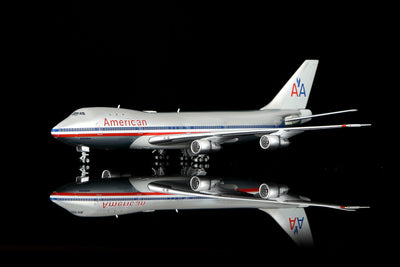 Legacy Jets 1:400 scale American/Pan Am Hybrid Boeing 747-100 N740PA diecast model airplane