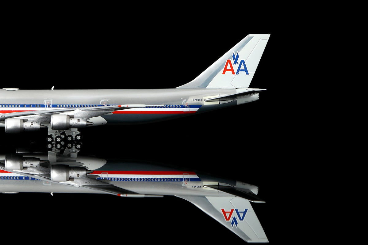 Legacy Jets 1:400 scale American/Pan Am Hybrid Boeing 747-100 N740PA diecast model airplane