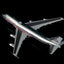 Legacy Jets 1:400 scale American/Pan Am Hybrid Boeing 747-100 N740PA diecast model airplane