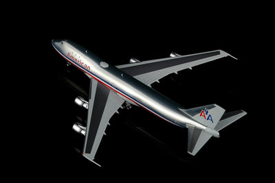 Legacy Jets 1:400 scale American/Pan Am Hybrid Boeing 747-100 N740PA diecast model airplane