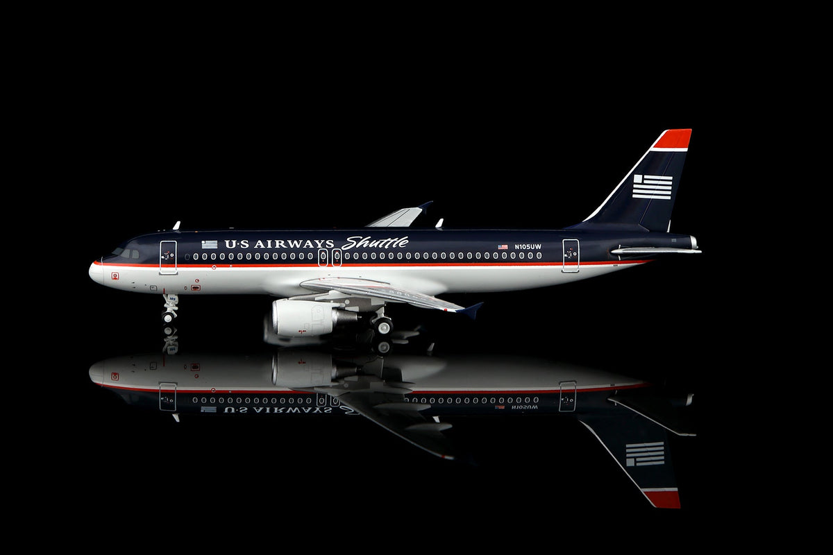Legacy Jets 1:400 scale US Airways "Shuttle" Airbus A320 N105UW diecast model airplane