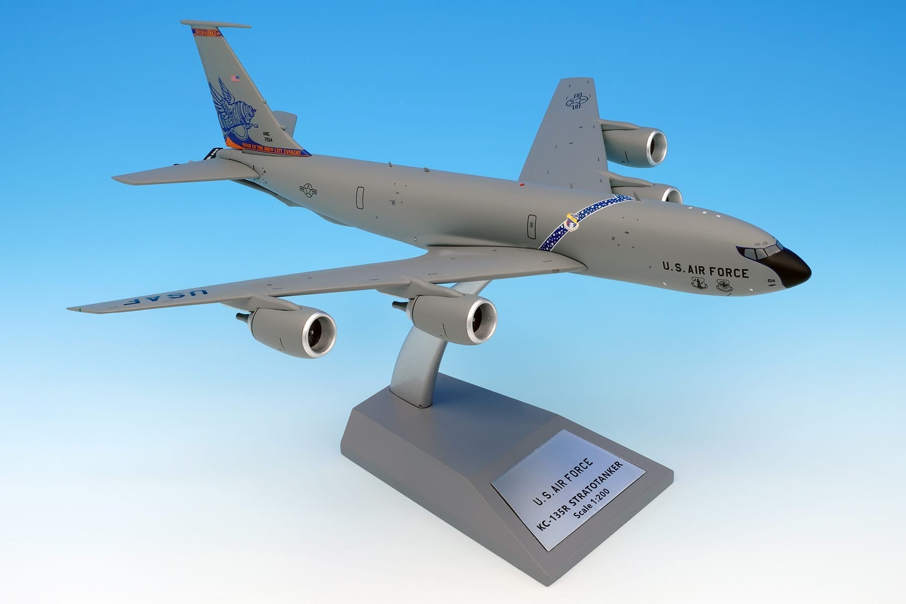 MTS Exclusive MTS135USAF1514 1:200 Boeing KC-135R Stratotanker 57-1514 128th ARW, Wisconsin ANG Signature Edition