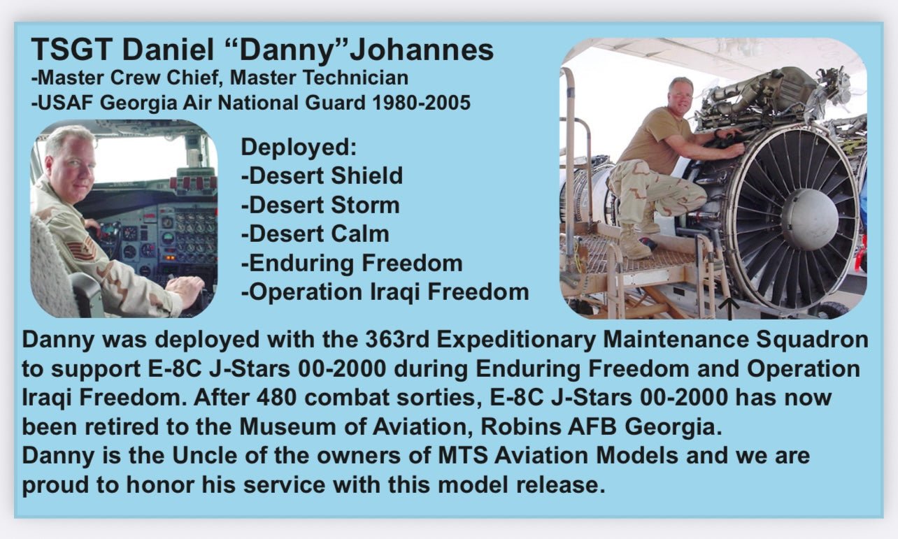 MTS Exclusive MTSE8USAFSIG 1:200 E - 8C Joint Stars 00 - 2000 Robins AFB Signature Edition