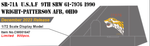 Century Wings CW001647 1:72 USAF SR-71A Blackbird 9th SRW 61-7976 