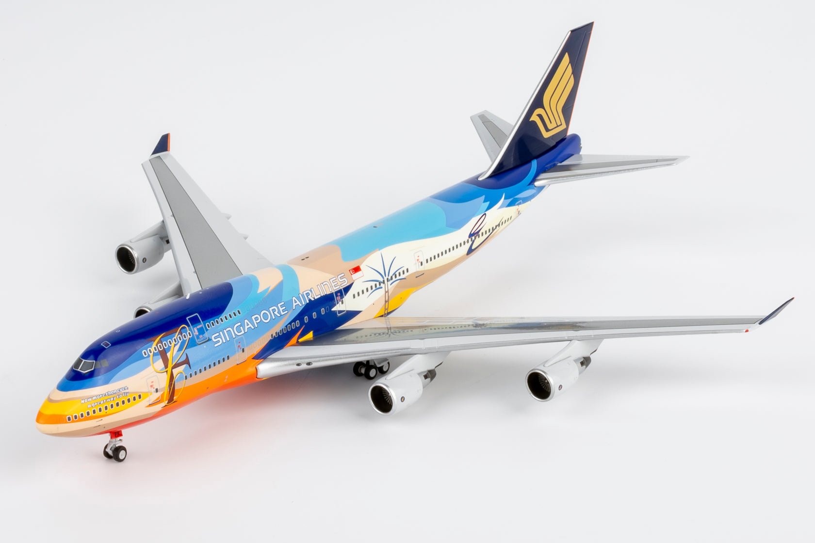 NG Models 04012 1:400 Singapore Airlines 747 - 400 9V - SPK (Tropical livery)