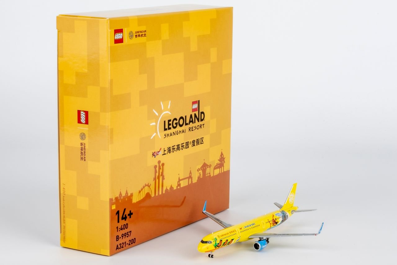 NG Models 13132 1:400 Juneyao Airlines A321 - 200/w B - 9957 (Legoland Shanghai Resort)