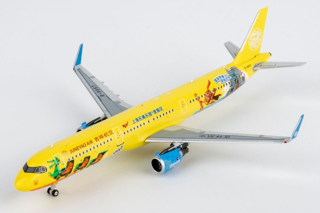 NG Models 13141 1:400 Juneyao Airlines A321 - 200/w B - 9957 (Legoland Shanghai Resort)