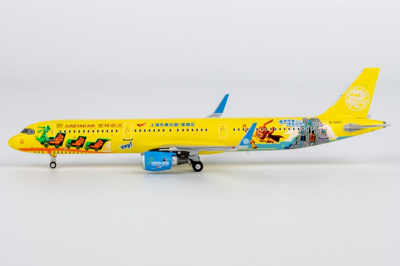 NG Models 13141 1:400 Juneyao Airlines A321 - 200/w B - 9957 (Legoland Shanghai Resort)