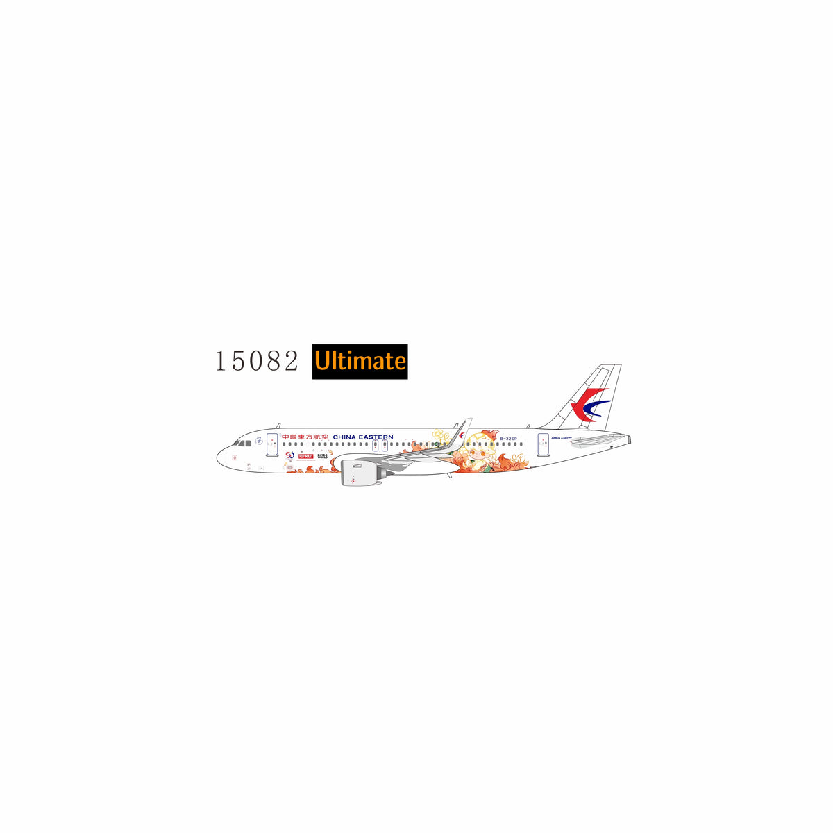 NG Models 1:400 scale ULTIMATE China Eastern Airlines A320neo B-32EP (Pop Mart DIMOO sticker; Luxurious packaging; with limit