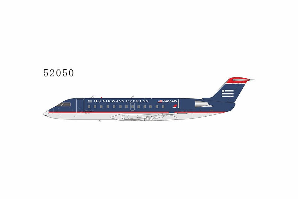 NG Models 52050 1:200 US Airways Express (Mesa Airlines) CRJ - 200LR N406AW (grey nose)