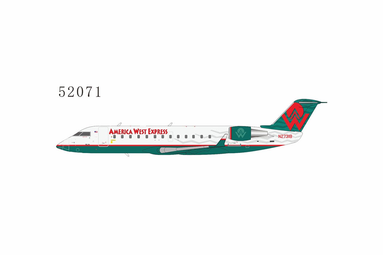 NG Models 52071 1:200 America West Express (Mesa Airlines) CRJ - 200LR N27318