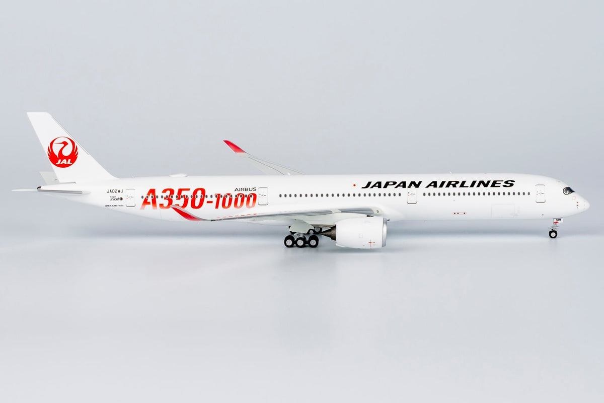 NG Models 57013 1:400 Japan Airlines (JAL) A350 - 1000 JA02WJ (with red "A350 - 1000" titles)