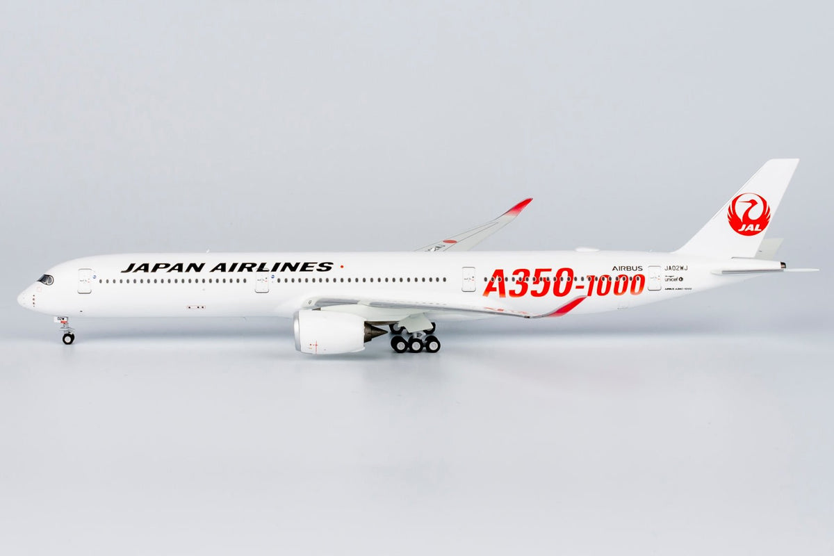 NG Models 57013 1:400 Japan Airlines (JAL) A350 - 1000 JA02WJ (with red "A350 - 1000" titles)