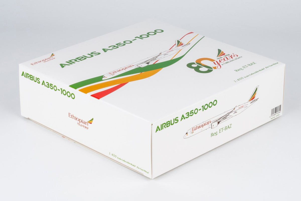 NG Models 57035 1:400 Ethiopian Airlines A350-1000 ET-BAZ (with 80th anniversary stickers)