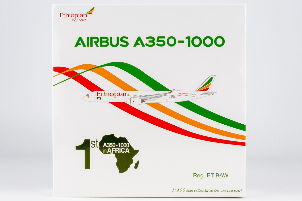 NG Models 57036 1:400 Ethiopian Airlines A350-1000 ET-BAW ("1st A350-1000 in Africa" sticker)