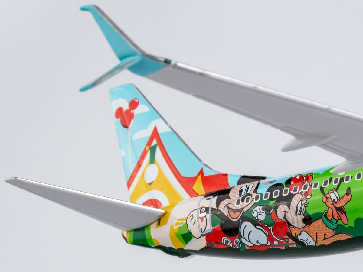 NG Models 58222 1:400 Alaska Airlines 737 - 800/w N565AS (“Mickey’s Toontown Express” cs; with scimitar winglets)