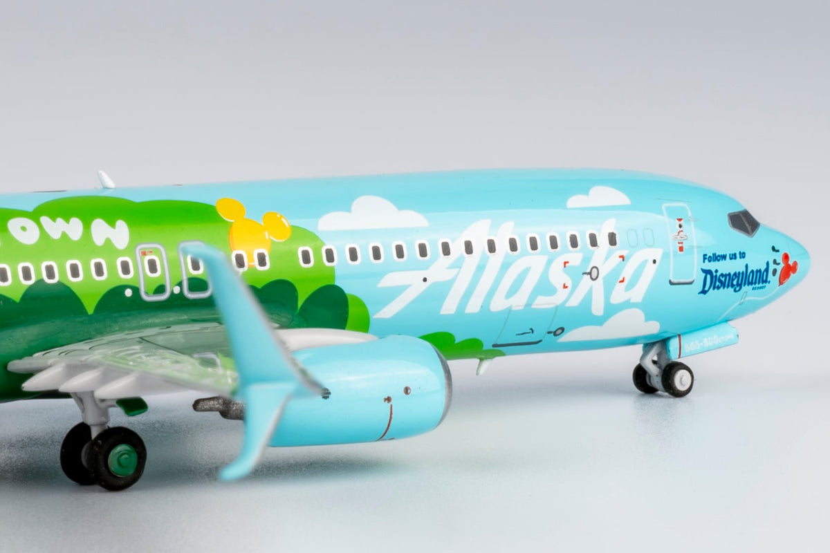 NG Models 58222 1:400 Alaska Airlines 737 - 800/w N565AS (“Mickey’s Toontown Express” cs; with scimitar winglets)