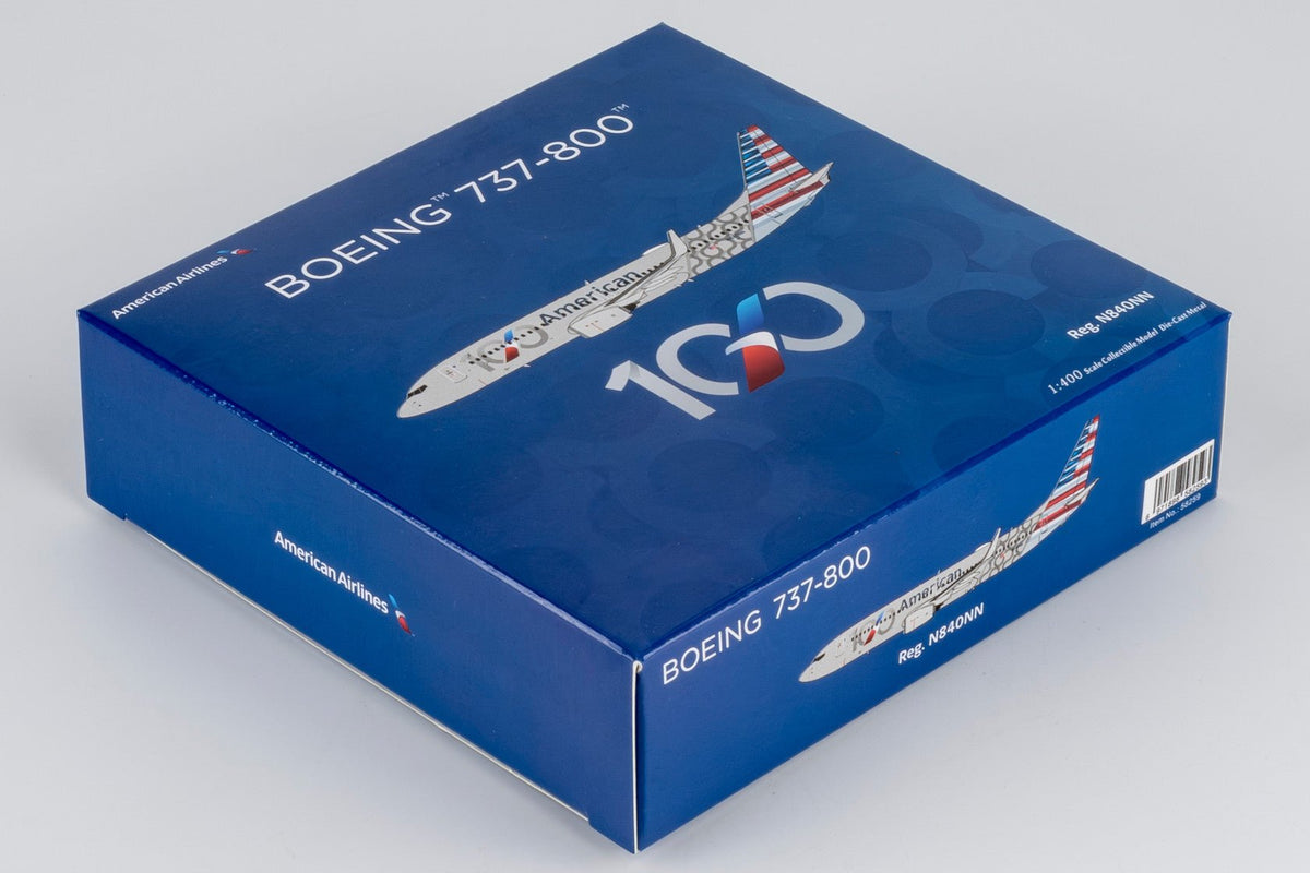 NG Models 58259 1:400 American Airlines 737-800/w N840NN (100th Anniversary)