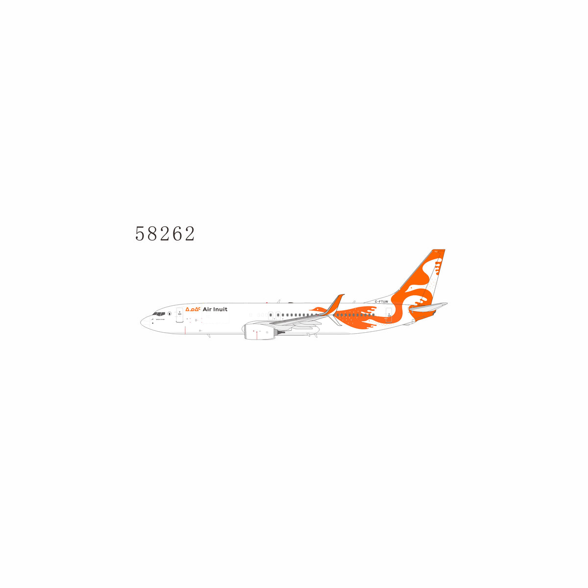 NG Models 1:400 scale PRO Air Inuit Cargo 737-800(C) C-FTUW diecast model airplane