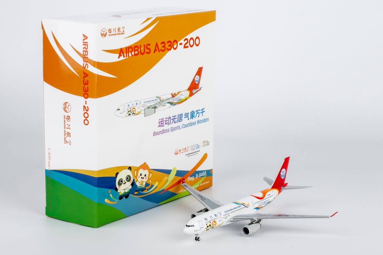 NG Models 61100 1:400 Sichuan Airlines A330 - 200 B - 8468 (The World Games 2025 Chengdu)
