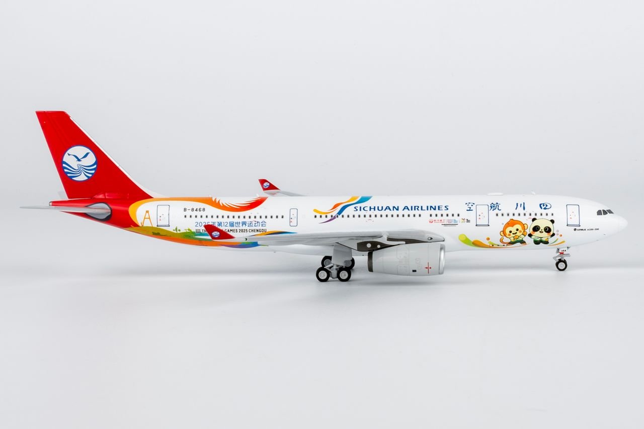 NG Models 61100 1:400 Sichuan Airlines A330 - 200 B - 8468 (The World Games 2025 Chengdu)